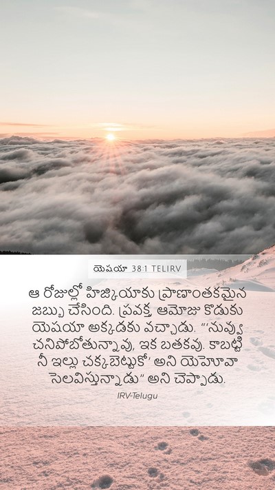 యెషయా 38:1 TELIRV Mobile Phone Wallpaper - ఆ రోజుల్లో - Mobile Bible Verse Wallpaper