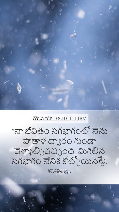 యెషయా 38:10 TELIRV Bible Verse Image