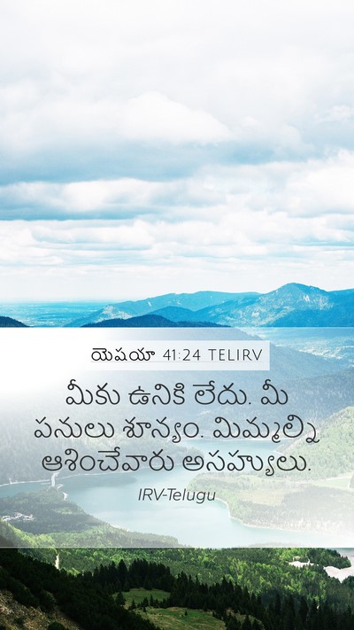 యెషయా 41:24 TELIRV Bible Verse Image