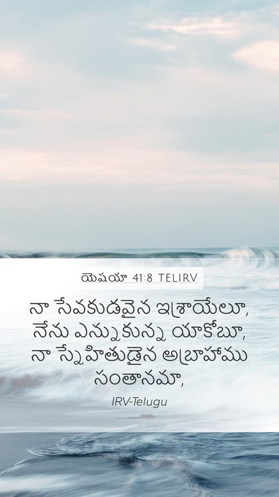 యెషయా 41:8 TELIRV Bible Verse Image