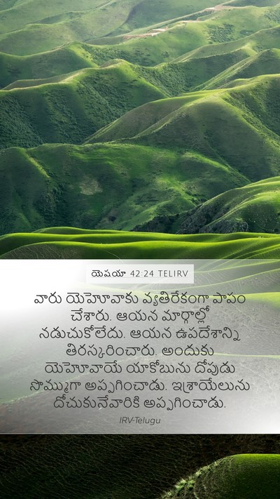 యెషయా 42:24 TELIRV Bible Verse Image