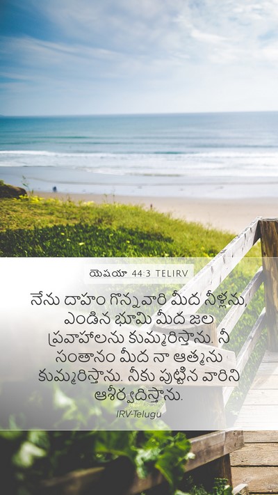యెషయా 44:3 TELIRV Bible Verse Image