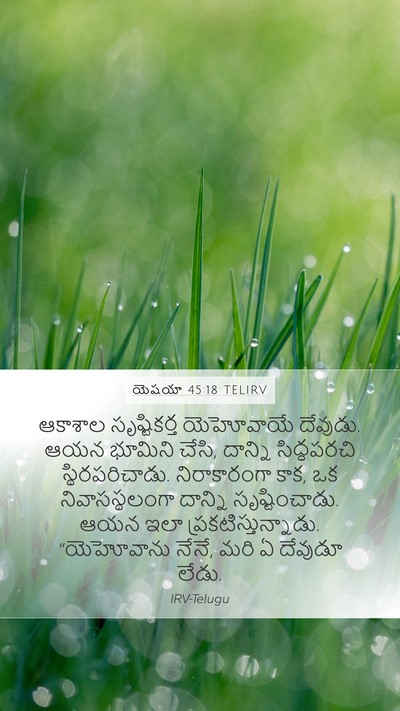 యెషయా 45:18 TELIRV Bible Verse Image
