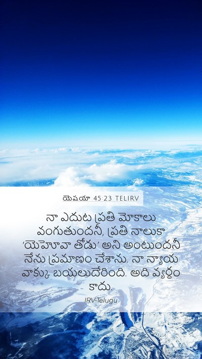 యెషయా 45:23 TELIRV Bible Verse Image