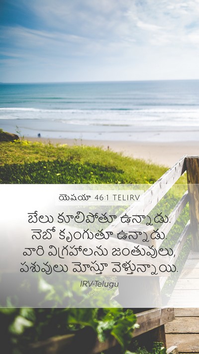 యెషయా 46:1 TELIRV Mobile Phone Wallpaper - బేలు కూలిపోతూ - Mobile Bible Verse Wallpaper
