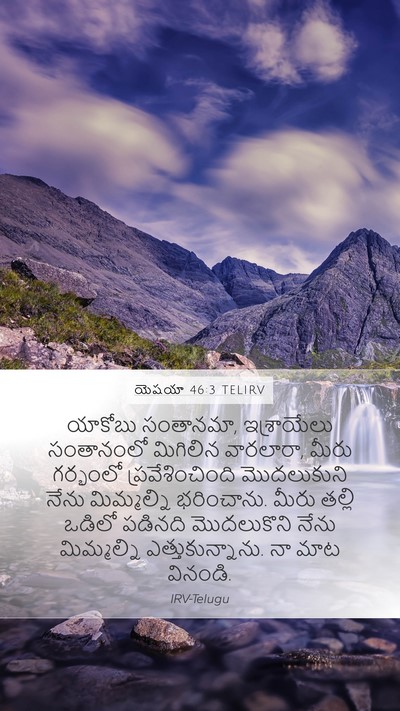 యెషయా 46:3 TELIRV Bible Verse Image
