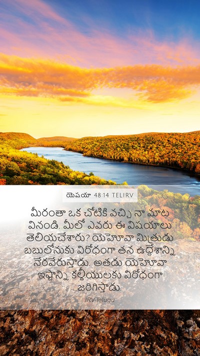 యెషయా 48:14 TELIRV Bible Verse Image