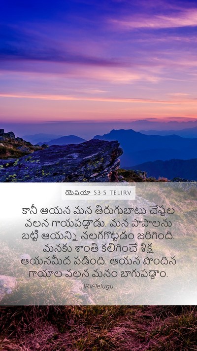 యెషయా 53:5 TELIRV Bible Verse Image