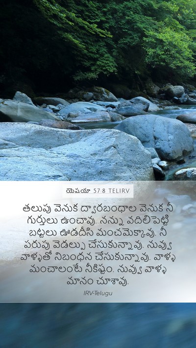 యెషయా 57:8 TELIRV Bible Verse Image