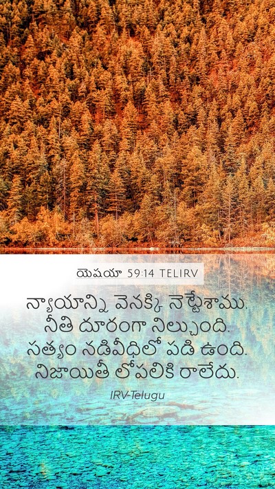 యెషయా 59:14 TELIRV Bible Verse Image