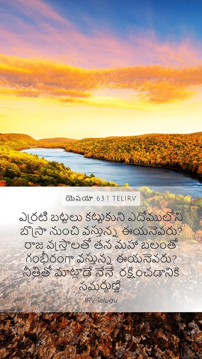 యెషయా 63:1 TELIRV Bible Verse Image