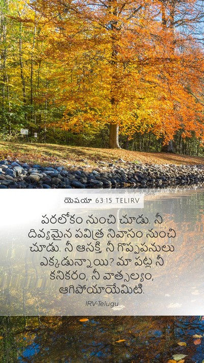 యెషయా 63:15 TELIRV Bible Verse Image