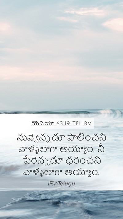యెషయా 63:19 TELIRV Bible Verse Image