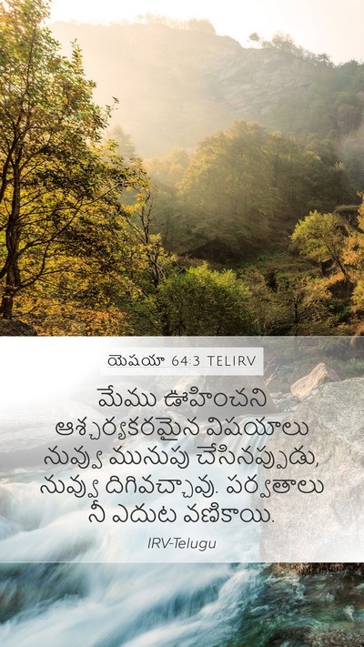 యెషయా 64:3 TELIRV Bible Verse Image
