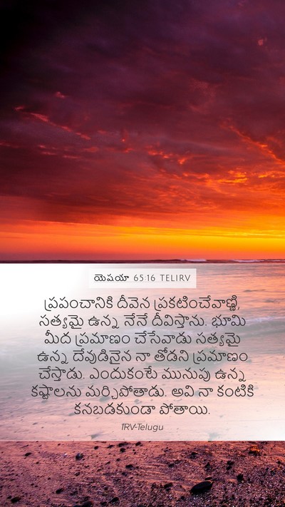 యెషయా 65:16 TELIRV Bible Verse Image