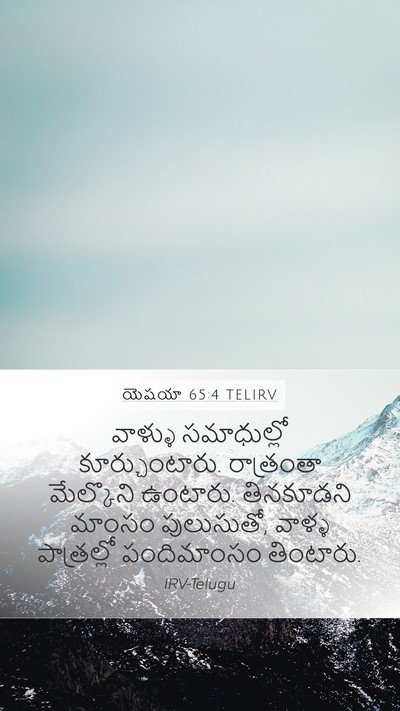 యెషయా 65:4 TELIRV Bible Verse Image
