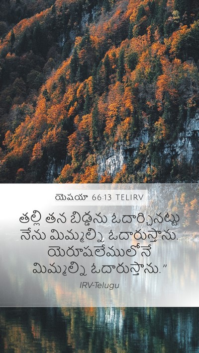 యెషయా 66:13 TELIRV Bible Verse Image