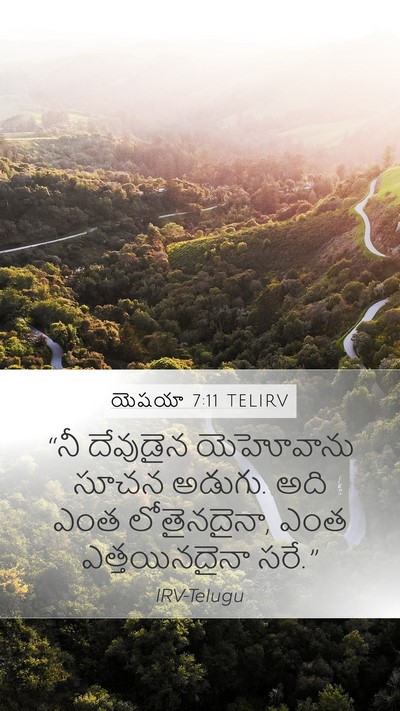 యెషయా 7:11 TELIRV Bible Verse Image