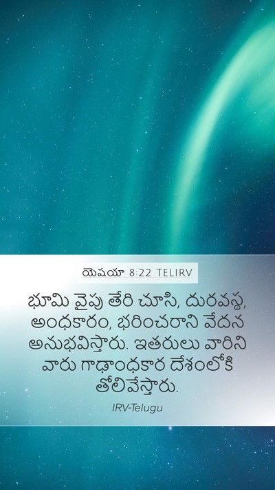 యెషయా 8:22 TELIRV Bible Verse Image