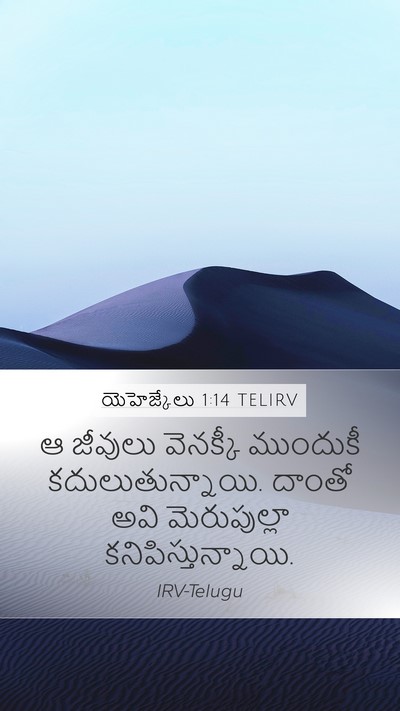 యెహెజ్కేలు 1:14 TELIRV Bible Verse Image
