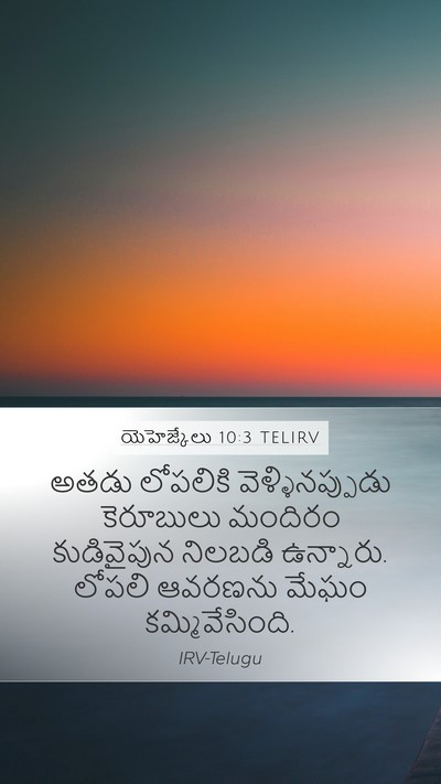 యెహెజ్కేలు 10:3 TELIRV Bible Verse Image