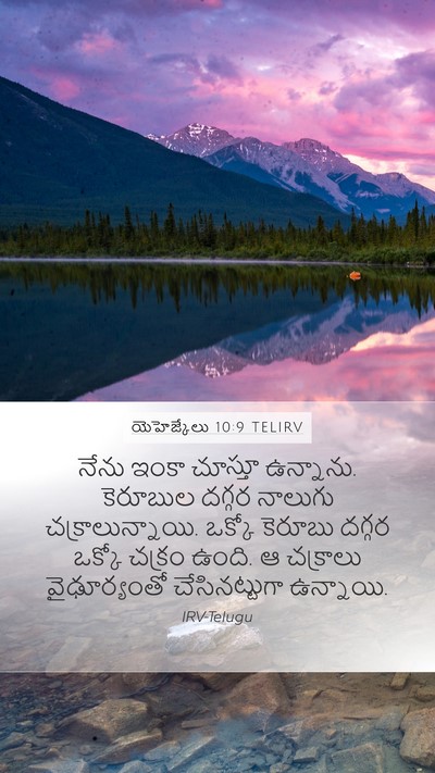 యెహెజ్కేలు 10:9 TELIRV Mobile Phone Wallpaper - నేను ఇంకా చూస్తూ - Mobile Bible Verse Wallpaper