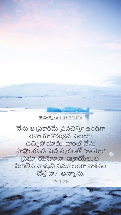యెహెజ్కేలు 11:13 TELIRV Bible Verse Image