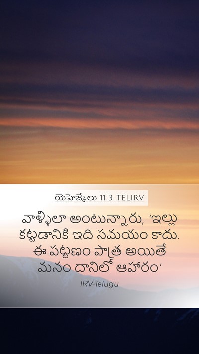 యెహెజ్కేలు 11:3 TELIRV Bible Verse Image