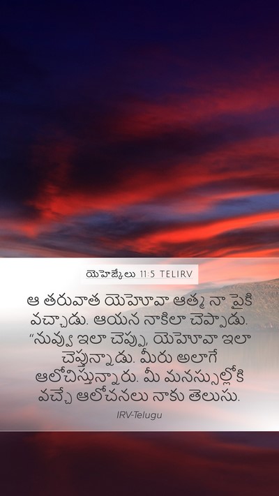 యెహెజ్కేలు 11:5 TELIRV Mobile Phone Wallpaper - ఆ తరువాత యెహోవా - Mobile Bible Verse Wallpaper
