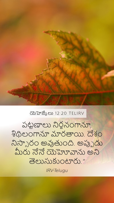 యెహెజ్కేలు 12:20 TELIRV Bible Verse Image