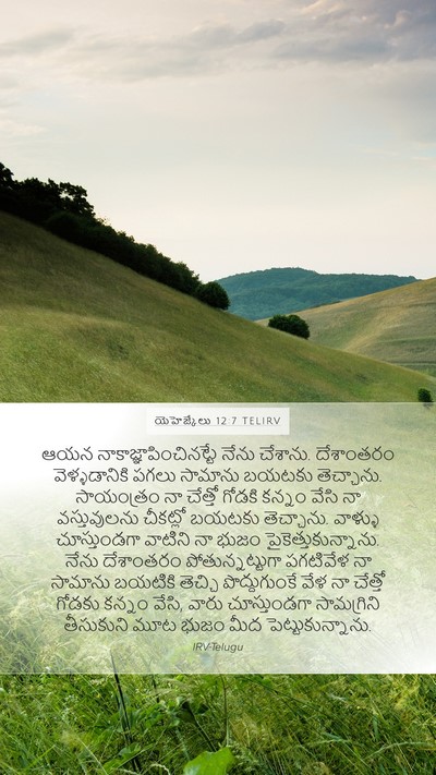 యెహెజ్కేలు 12:7 TELIRV Mobile Phone Wallpaper - ఆయన - Mobile Bible Verse Wallpaper