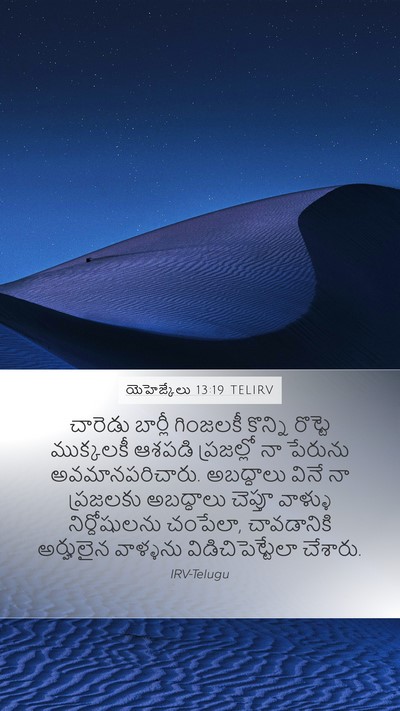 యెహెజ్కేలు 13:19 TELIRV Bible Verse Image