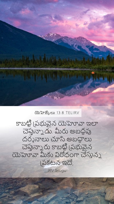 యెహెజ్కేలు 13:8 TELIRV Bible Verse Image