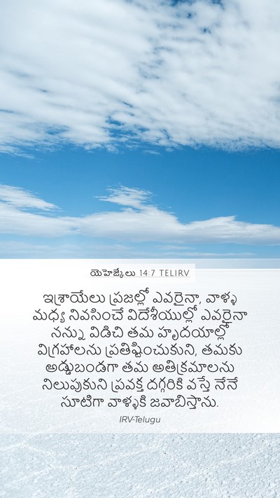 యెహెజ్కేలు 14:7 TELIRV Bible Verse Image