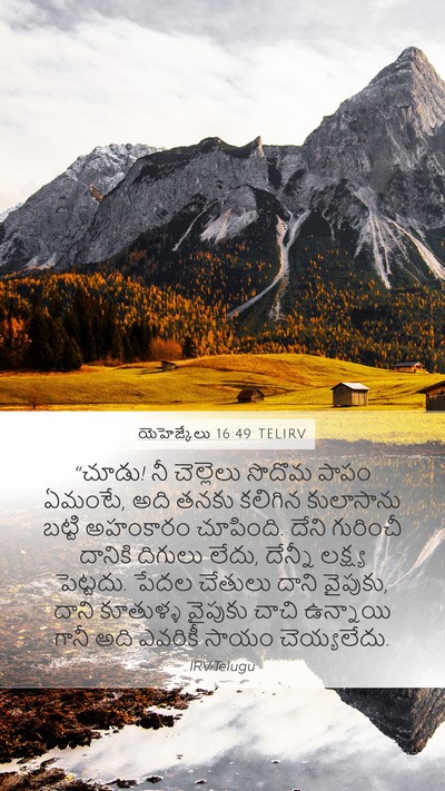 యెహెజ్కేలు 16:49 TELIRV Bible Verse Image