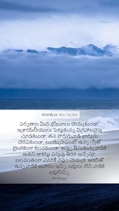 యెహెజ్కేలు 18:6 TELIRV Bible Verse Image