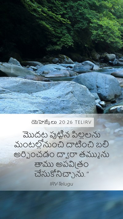 యెహెజ్కేలు 20:26 TELIRV Mobile Phone Wallpaper - మొదట పుట్టిన - Mobile Bible Verse Wallpaper