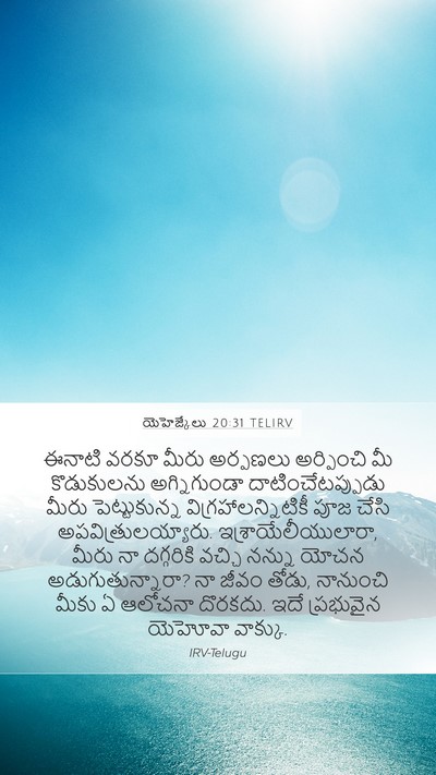 యెహెజ్కేలు 20:31 TELIRV Bible Verse Image