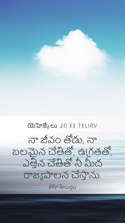 యెహెజ్కేలు 20:33 TELIRV Bible Verse Image