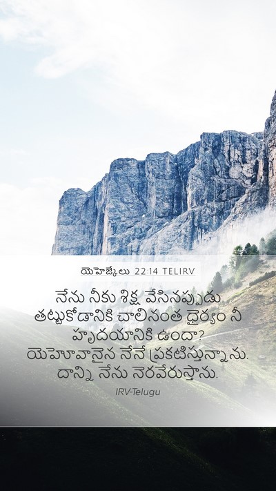 యెహెజ్కేలు 22:14 TELIRV Bible Verse Image