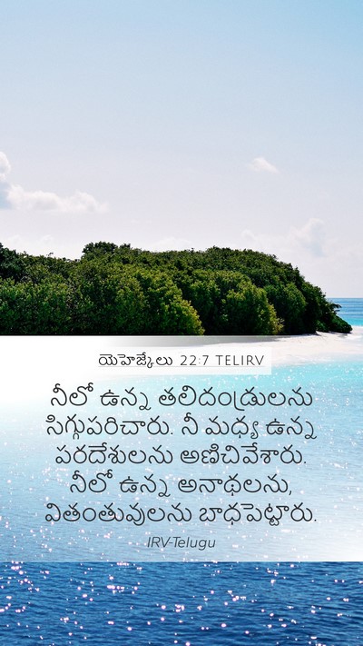 యెహెజ్కేలు 22:7 TELIRV Mobile Phone Wallpaper - నీలో ఉన్న - Mobile Bible Verse Wallpaper