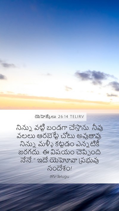 యెహెజ్కేలు 26:14 TELIRV Bible Verse Image