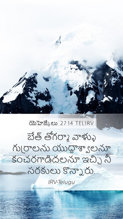 యెహెజ్కేలు 27:14 TELIRV Bible Verse Image