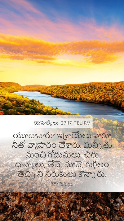 యెహెజ్కేలు 27:17 TELIRV Bible Verse Image