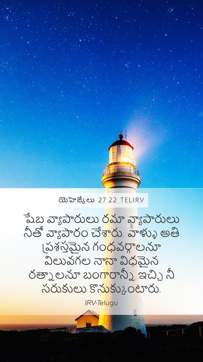 యెహెజ్కేలు 27:22 TELIRV Bible Verse Image