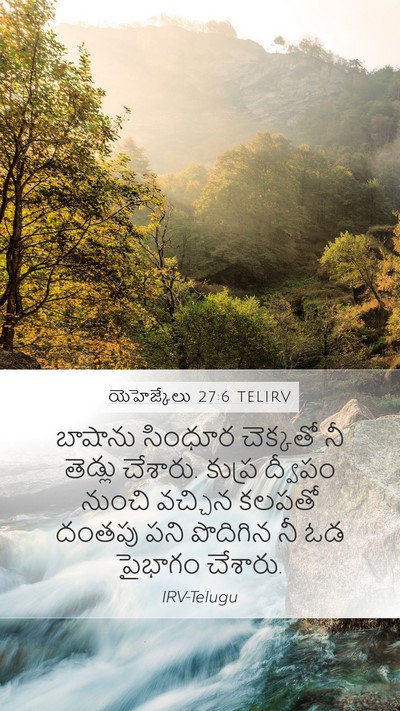 యెహెజ్కేలు 27:6 TELIRV Bible Verse Image