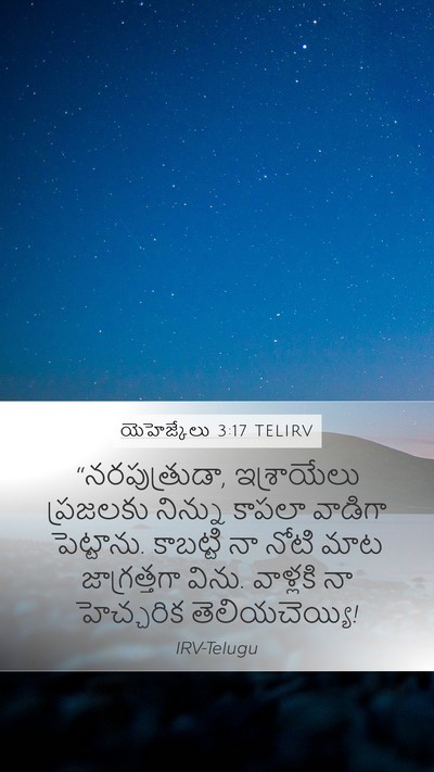 యెహెజ్కేలు 3:17 TELIRV Bible Verse Image