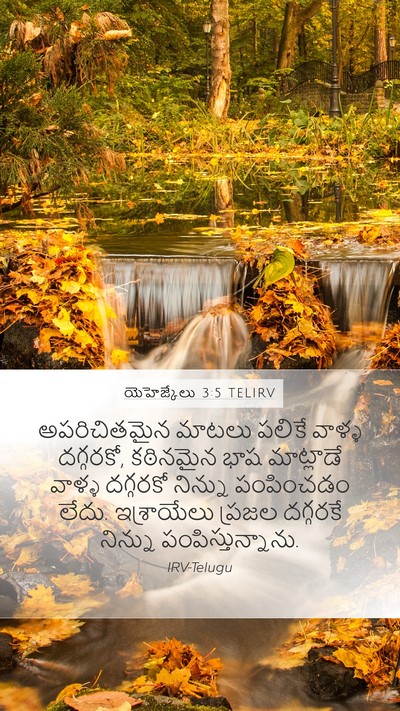 యెహెజ్కేలు 3:5 TELIRV Bible Verse Image