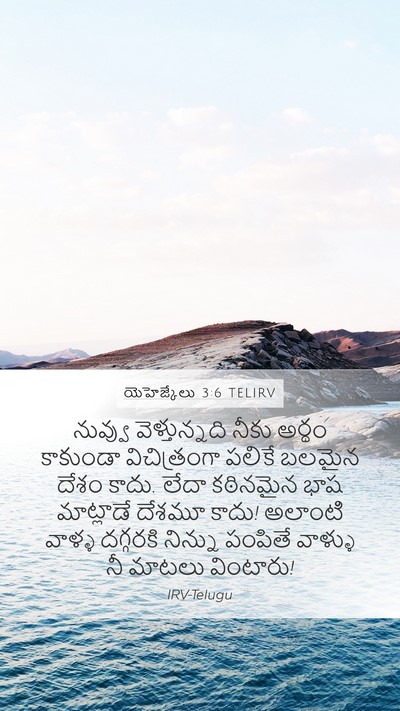 యెహెజ్కేలు 3:6 TELIRV Mobile Phone Wallpaper - నువ్వు - Mobile Bible Verse Wallpaper