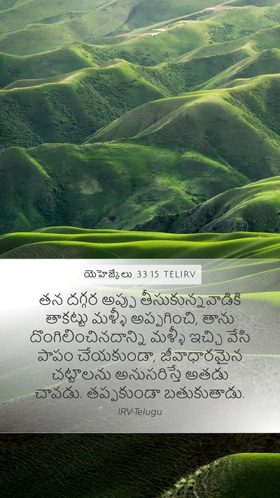 యెహెజ్కేలు 33:15 TELIRV Bible Verse Image